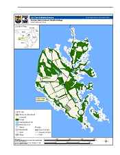 Eastern Neck NWR cover type map.