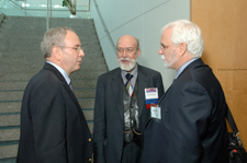 Photo of Jeff Noebels, Dennis Spencer and John Donoghue