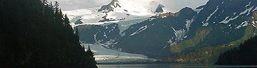 Scenic shot of Pedersen Glacier