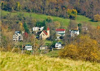 Paris, Virginia as seen from Sky Meadows State Park