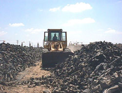 Photo: Pile of shredded tires