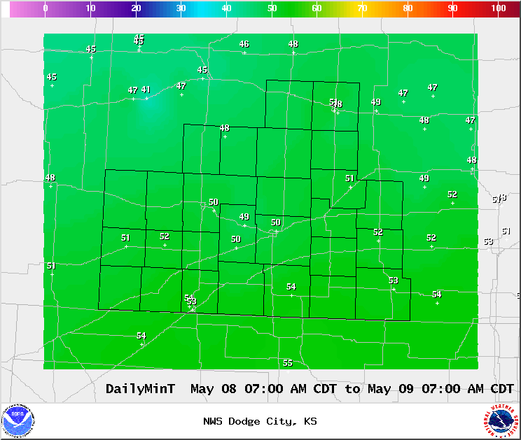 Latest Min T Image