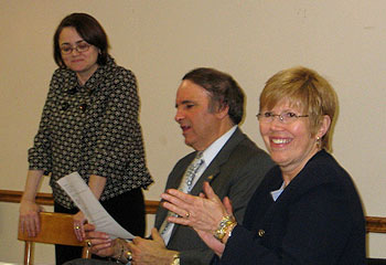 At left, Commissioner Heather Howard and Sen. and Mrs. John Girgenti