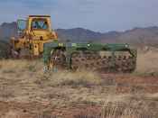 Aerating masked bobwhite brush pile site