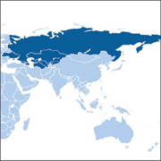 Image of a regional map of Europe and Eurasia.