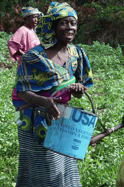 Woman in the field