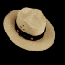 Park ranger flat straw hat made by Stratton USA