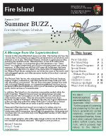 Cover of park newspaper, Summer Buzz.