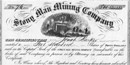 The Stony Man Mining Company issued stock certificates as depicted here.