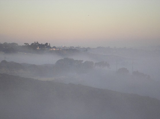 Foggy hills