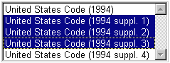 Choosing Consecutive Databases