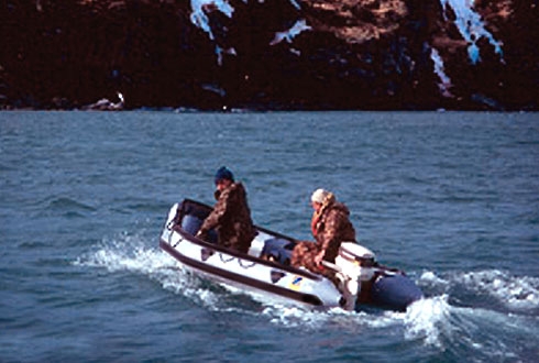 Working on Patrol.  Photo Credit:  USFWS