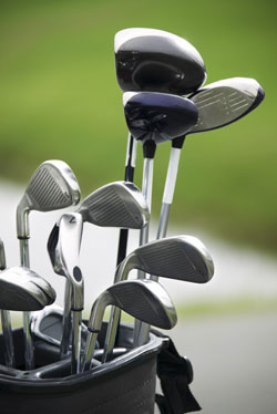 Photo of golf clubs