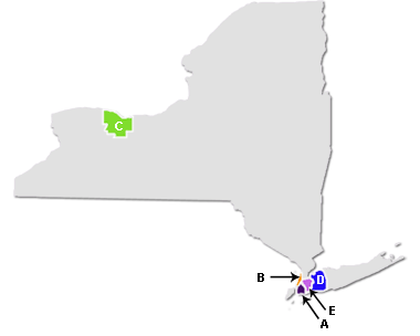 Map of New York