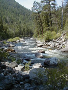 photo of Rock Creek, looking upstream