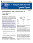 BTS Special Report: Highlights of the 2006 National Census of Ferry Operators