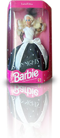 Photo of a barbie doll box, like the one described.