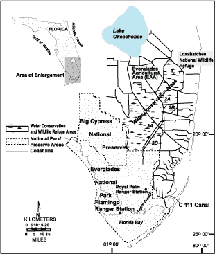 Figure 1 map illustrating the south Florida ACME study area