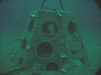 man-made artificial reef structure; Photo by Ron Lukens