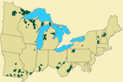 Eastern Region map