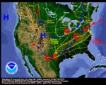 Today's significant weather map - Click to enlarge