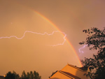 Bolt near Rainbow