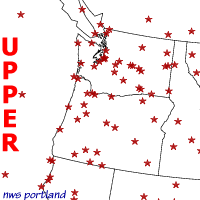 map for selecting meteograms for sites in the Pacific NW