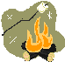 [graphic] A campfire with a roasting marshmellow