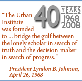 President Lyndon Johnson gave Urban a clear mandate.