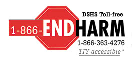 1-866-EndHarm
save a life.  1-866-ENDHARM Toll Free