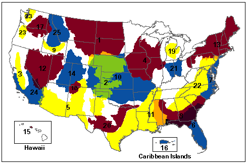 USGS RASA Program Study Area Aquifer Map