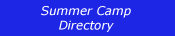 Summer Camp Directory