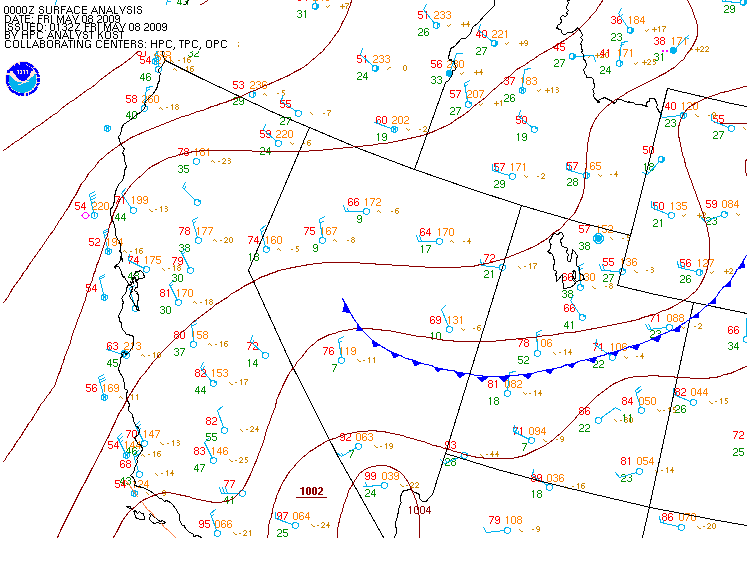 current analysis map