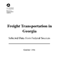 Freight Transportation in Georgia Selected Data from Federal Sources October 1996