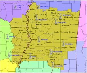 Click on the map for NOAA Weather Radio coverage details