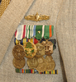 large medals, device and unit awards