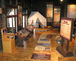 Exhibits at Verkamp's Visitor Center