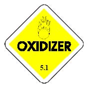 This is an image of a Oxidizer warning sign