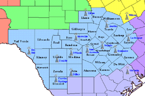 South Central Texas NOAA Weather Radio Area