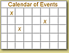 Calendar of events.