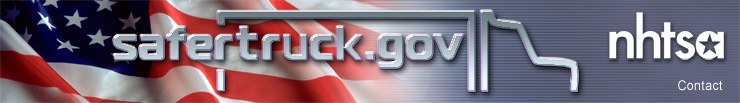 SaferTrucks.gov home page logo image