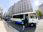 Bus fueled by compressed natural gas