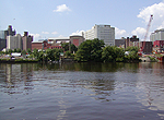 Passiac River flowing through Newark, New Jersey