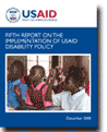 Graphic of the cover of USAID's disability report