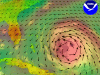 Hurricane FLOYD, 1999/09/13 humidity analysis.
