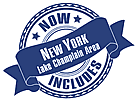 Logo: "Now Includes New York Lake Champlain Area"