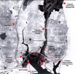 map of Bridgeport Harbor, Connecticut