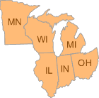 Map of EPA Region 5