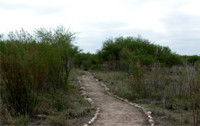 A completed portion of the new Sunrise Trail.