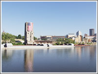 View of the Mississippi River near St. Paul, MN.